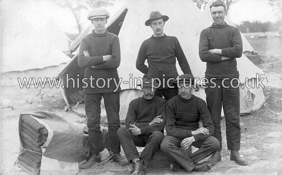 Men of the 8th Battalion Royal Essex Regiment, Colchester, Essex. c.1914